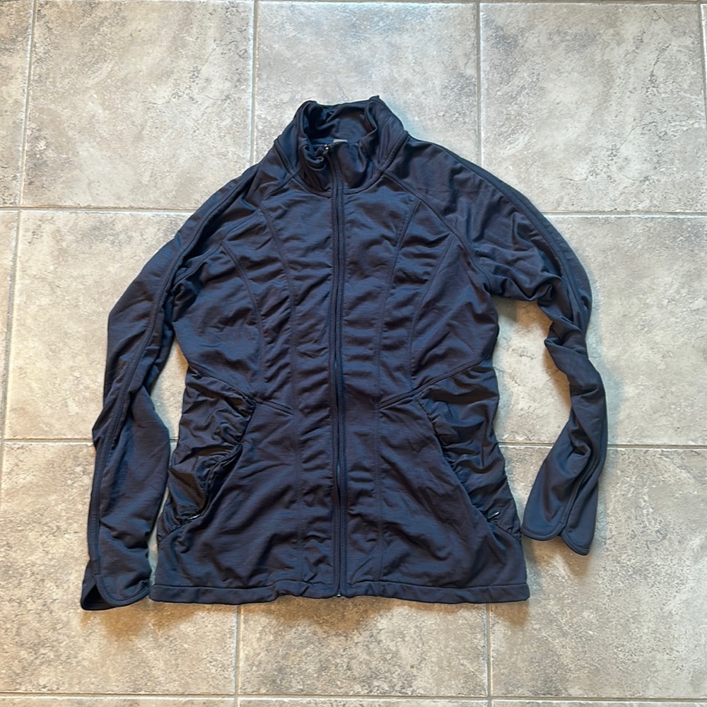 Athleta zip up size medium grey